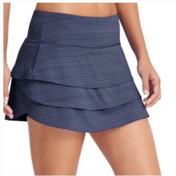 Athleta Pants - Athleta Swagger Navy Tired Skort
